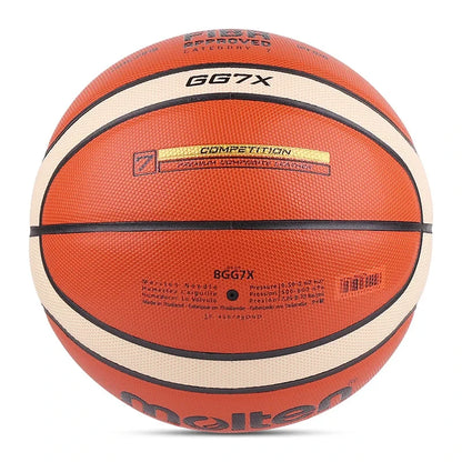 GG7X Basketball PU Leather for Adult Teenager Children Outdoor Indoor Match Training FIBA Approved